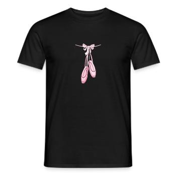 Elegantes rosa Ballett Elegant Pink Ballet - Men's T-Shirt - black - Front - AI Model Male 178 light (178cm)