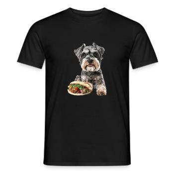 Zwergschnauzer - Männer T-Shirt - Schwarz - Vorne - AI Model Male 178 light (178cm)