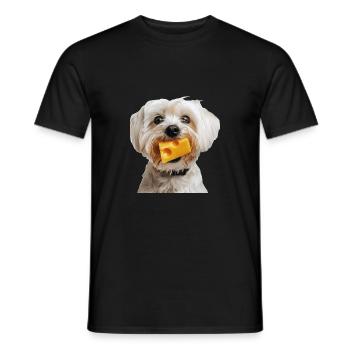 Maltesisch - Männer T-Shirt - Schwarz - Vorne - AI Model Male 178 light (178cm)