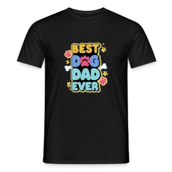 Bester Hundevater - Männer T-Shirt - Schwarz - Vorne - AI Model Male 178 light (178cm)