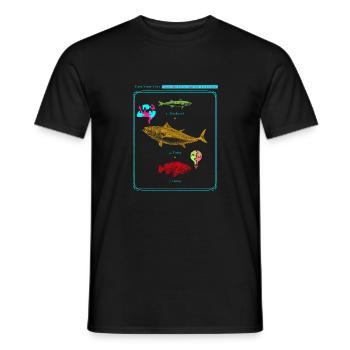 Lancez votre ligne, partagez l’amour, la sensibilisation à l’autisme - T-shirt homme - noir - Devant - AI Model Male 178 light (178cm)