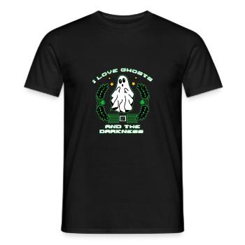 Ich liebe Geister und die Dunkelheit - Männer T-Shirt - Schwarz - Vorne - AI Model Male 178 light (178cm)