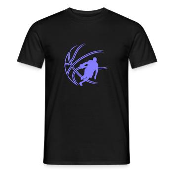 Basketball - Männer T-Shirt - Schwarz - Vorne - AI Model Male 178 light (178cm)