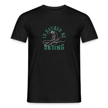 Freestyle-Skifahrer Freestyle Skier - Männer T-Shirt - Schwarz - Vorne - AI Model Male 178 light (178cm)