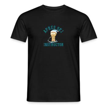 Lustiges Skifahren Design Funny Skiing Design - Männer T-Shirt - Schwarz - Vorne - AI Model Male 178 light (178cm)