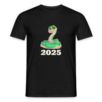 snake - Männer T-Shirt - Schwarz - Vorne - AI Model Male 178 light (178cm)