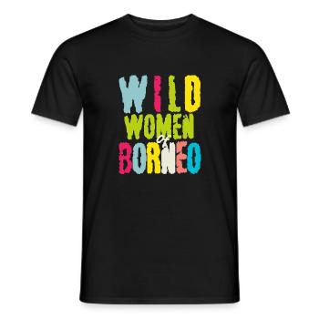 wilde Frau von Borneo Malaysian Asien insel - Männer T-Shirt - Schwarz - Vorne - AI Model Male 178 light (178cm)