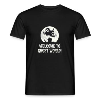 WILLKOMMEN IN DER GEISTERWELT - Männer T-Shirt - Schwarz - Vorne - AI Model Male 178 light (178cm)