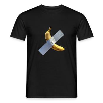 Banana and Tape - Humor, Parodie | Kunst-Komiker - Männer T-Shirt - Schwarz - Vorne - AI Model Male 178 light (178cm)