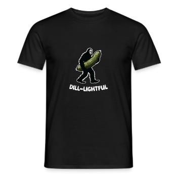 Dill-lightful Pickle Dill Bigfoot Sasquatch Sungl - Männer T-Shirt - Schwarz - Vorne - AI Model Male 178 light (178cm)