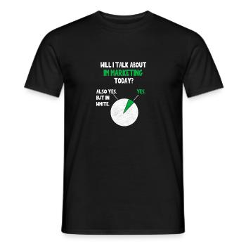 Internet Affiliate Marketing talk about Funny Quot - Men's T-Shirt - black - Front - AI Model Male 178 light (178cm)