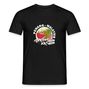 Penang Reisender Asian - Männer T-Shirt - Schwarz - Vorne - AI Model Male 178 light (178cm)