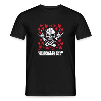 xoxo love you amore Blumen Frauen Valentinstag 14 - Männer T-Shirt - Schwarz - Vorne - AI Model Male 178 light (178cm)