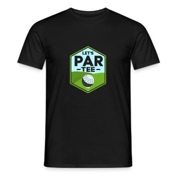 Let's Par Tee Golf Golfer - Männer T-Shirt - Schwarz - Vorne - AI Model Male 178 light (178cm)