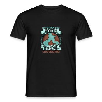 Let's Root For Earth Planet Earth Day - Männer T-Shirt - Schwarz - Vorne - AI Model Male 178 light (178cm)