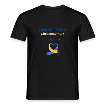 Liebe kennt keine Chromosomen - Männer T-Shirt - Schwarz - Vorne - AI Model Male 178 light (178cm)