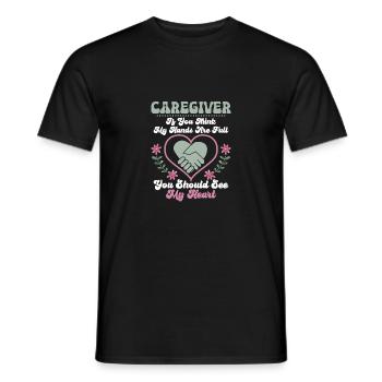 Soignant Si Vous Pensez Que Mes Mains Sont Pleine Voiture Soignante - T-shirt homme - noir - Devant - AI Model Male 178 light (178cm)