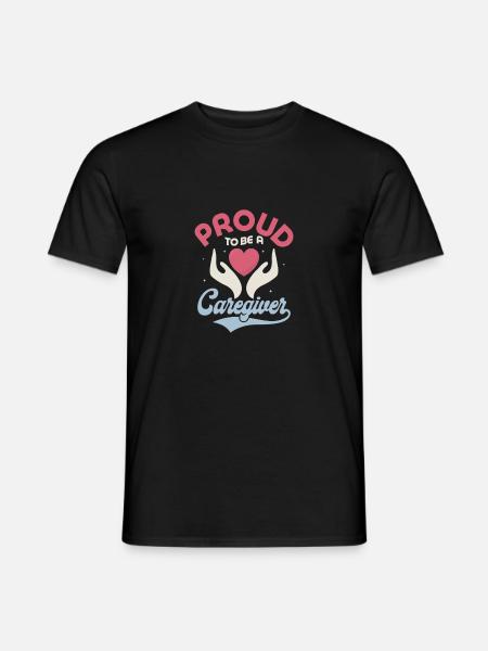 Fier d’être un aidant - T-shirt homme - noir