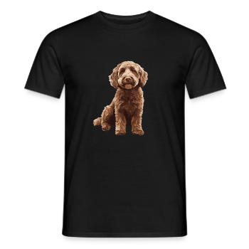 Labradoodle - Männer T-Shirt - Schwarz - Vorne - AI Model Male 178 light (178cm)