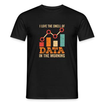 Data Analysis Lover Statistics Nerd - Men's T-Shirt - black - Front - AI Model Male 178 light (178cm)