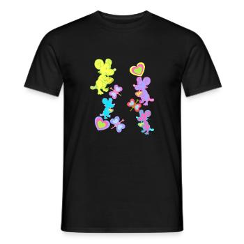 Mouse Mice Rat Rats Rodents Rodents Child - Men's T-Shirt - black - Front - AI Model Male 178 light (178cm)