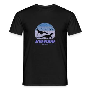 Komodo Island - Men's T-Shirt - black - Front - AI Model Male 178 light (178cm)