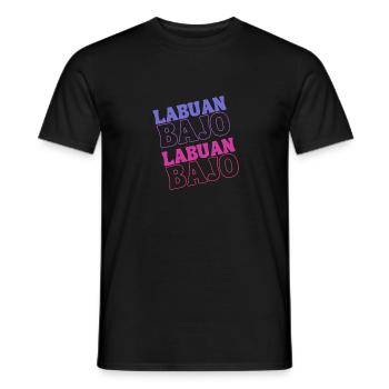 Labuan Bajo, Indonesia - Men's T-Shirt - black - Front - AI Model Male 178 light (178cm)