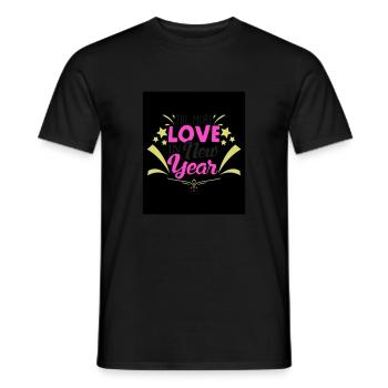 Nouvel An 6 - T-shirt homme - noir - Devant - AI Model Male 178 light (178cm)