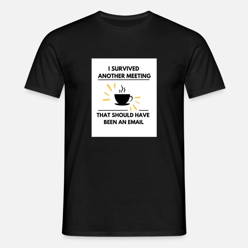 Witziges Arbeitsdesign - Männer T-Shirt - Schwarz