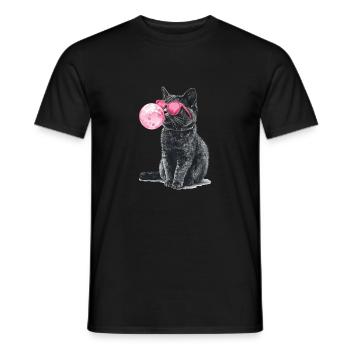 Britisch Kurzhaar - Männer T-Shirt - Schwarz - Vorne - AI Model Male 178 light (178cm)