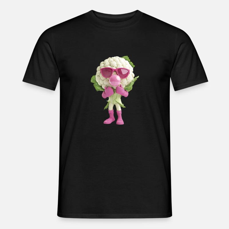 Blumenkohl - Männer T-Shirt - Schwarz