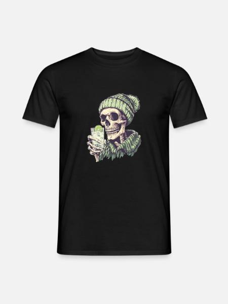 Skeleton - Männer T-Shirt - Schwarz