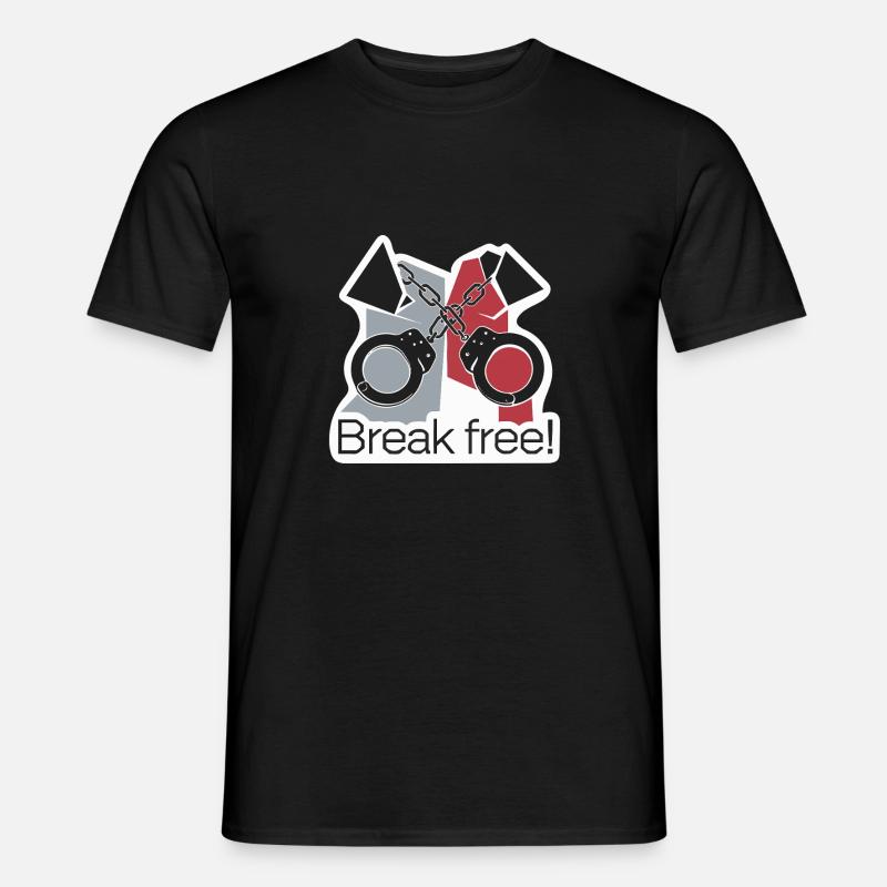 HANDSCHELLEN - Männer T-Shirt - Schwarz