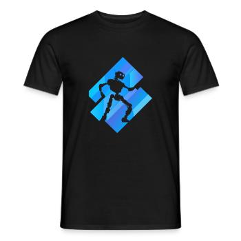 Máquina robótica robótica - Camiseta hombre - negro - delante - AI Model Male 178 light (178cm)