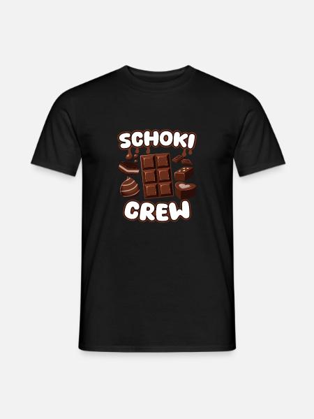 Candy Chocolate Chocolate Chocolate Crew - Men's T-Shirt - black