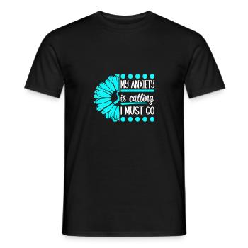 Trouble anxieux Trouble anxieux - T-shirt homme - noir - Devant - AI Model Male 178 light (178cm)