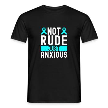 Trouble anxieux Trouble anxieux - T-shirt homme - noir - Devant - AI Model Male 178 light (178cm)