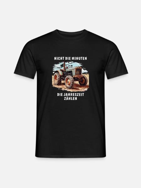 TRAKTOR NICHT DIE MINUTEN - Männer T-Shirt - Schwarz