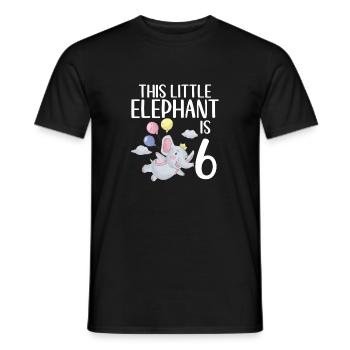 Cadeaux d’amoureux des éléphants - T-shirt homme - noir - Devant - AI Model Male 178 light (178cm)