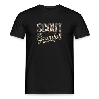 Scout Guide Scout Camping - Men's T-Shirt - black - Front - AI Model Male 178 light (178cm)