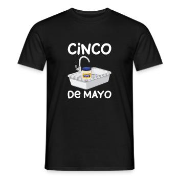 Cinco de Mayo Fun à l’évier - T-shirt homme - noir - Devant - AI Model Male 178 light (178cm)