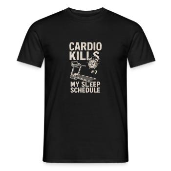 Morning Gym Regular Early Training Discipline - Men's T-Shirt - black - Front - AI Model Male 178 light (178cm)