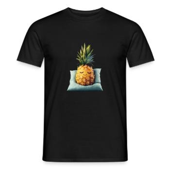 Ananas - Männer T-Shirt - Schwarz - Vorne - AI Model Male 178 light (178cm)