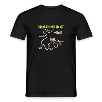 Läufer HÖLLENLAUF Laufen Lustiges - Männer T-Shirt - Schwarz - Vorne - AI Model Male 178 light (178cm)