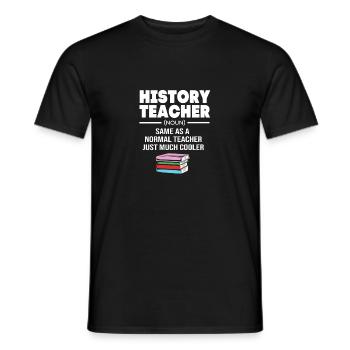 Historisch Historiker Geschichte - Männer T-Shirt - Schwarz - Vorne - AI Model Male 178 light (178cm)