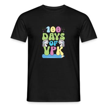 100 jours Vpk - T-shirt homme - noir - Devant - AI Model Male 178 light (178cm)