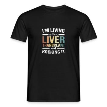 Organ Spender Leber Organspender Leberspende - Männer T-Shirt - Schwarz - Vorne - AI Model Male 178 light (178cm)