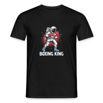 Un astronaute Boxe Roi Boxer Sport Force - T-shirt homme - noir - Devant - AI Model Male 178 light (178cm)