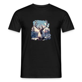 Renne Renne - T-shirt homme - noir - Devant - AI Model Male 178 light (178cm)