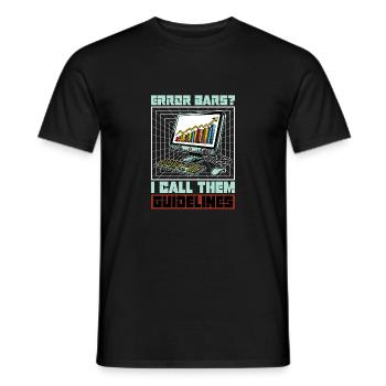 Statistician Error Bars I Call Them Data Analysis - Männer T-Shirt - Schwarz - Vorne - AI Model Male 178 light (178cm)
